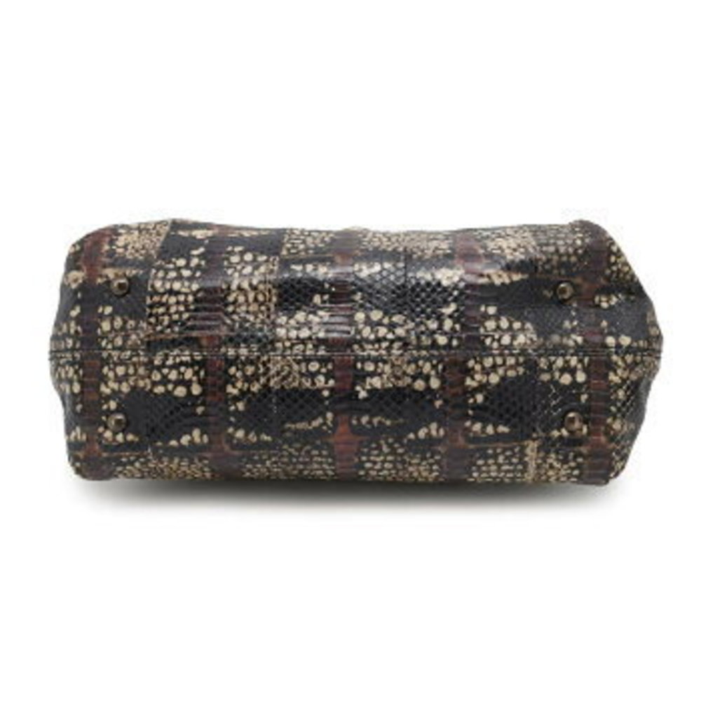 Ferragamo Sofia Gancini Python Shoulder Bag White… - image 3